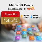 Micro SD Memory Card 128GB TF Flash Card A1 V10 C10 U1 128G for Camera Phone Nintendo Switch Table