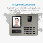 Biometric Face & Fingerprint Attendance Machine with Large TFT Screen, Dual-Camera System, Fast Identification Suitable for Office,, - Fingerprint Scanner, Face Recognition Device, Data Output & Large Storage Capacity