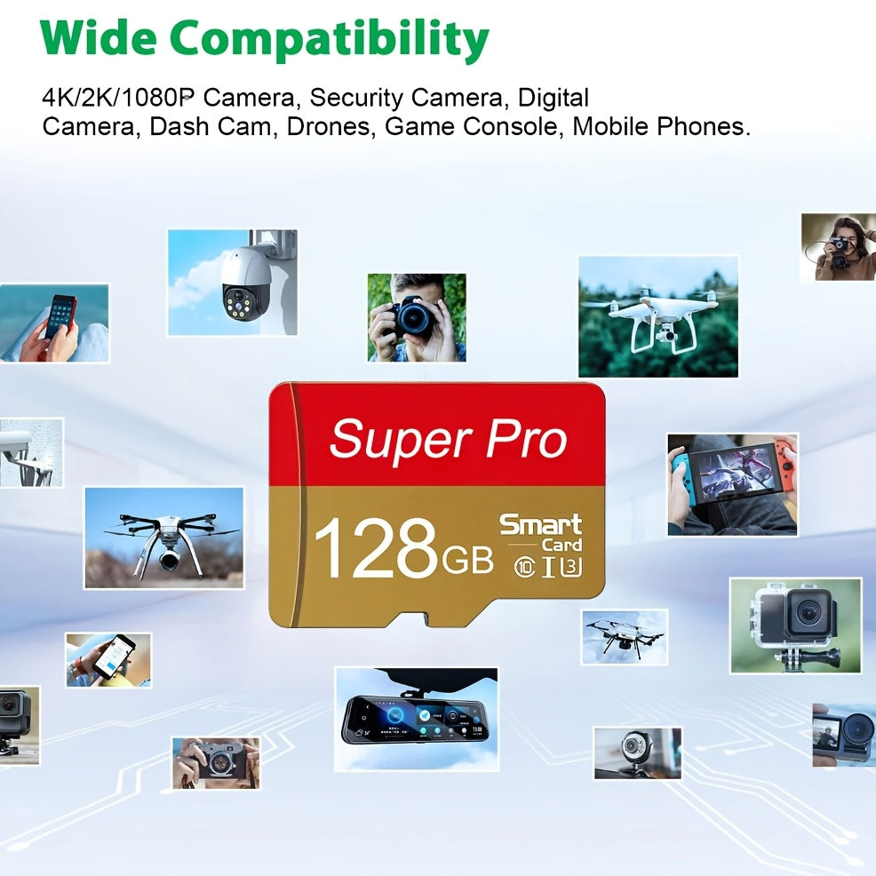 Micro SD Memory Card 128GB TF Flash Card A1 V10 C10 U1 128G for Camera Phone Nintendo Switch Table