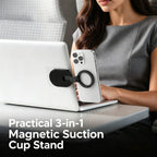 Phone Holder, Magsafe-Compatible Ring Mount, 360° Rotatable Phone Stand for Car, Desk, Travel, Universal Smartphone Grip