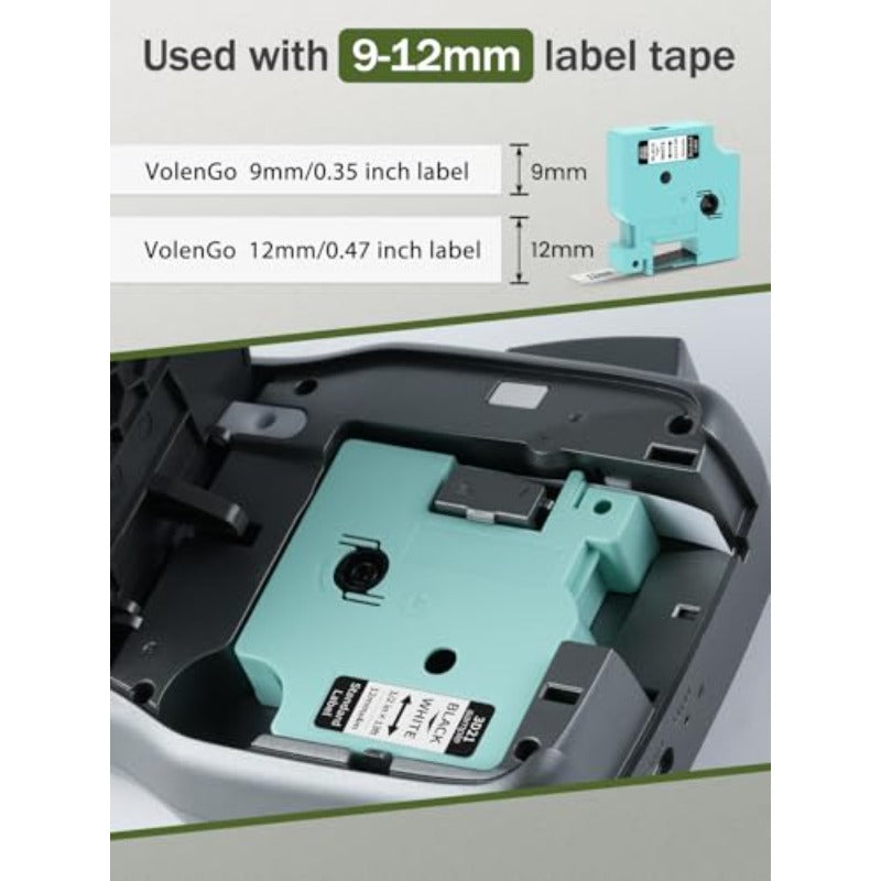 Rechargeable Label Maker Machine | Portable With Large Backlit Lcd, Qwerty Keyboard, Wireless, Easy-To-Use For Home/School/Office, Grey