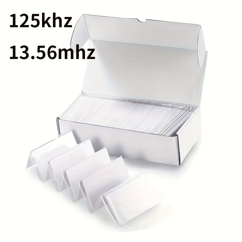 5/10/20Pack 125khz+13.56mhz Cards, TK4100+F08 Dual Frequency RFID Combo Card, White Blank Printable RFID NFC Cards for Access Control, Two Chips in One Card