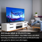 ROWA 65R85 65-Inch 4K Smart TV with Google TV, Mini LED Backlight, Quantum HDR 10+, 144Hz Gaming Monitor, MEMC/Slow Motion, Atmos Sound, Wide Color Gamut, HDTV//, 2025 Model (Wall-Mountable) for Home Theater &