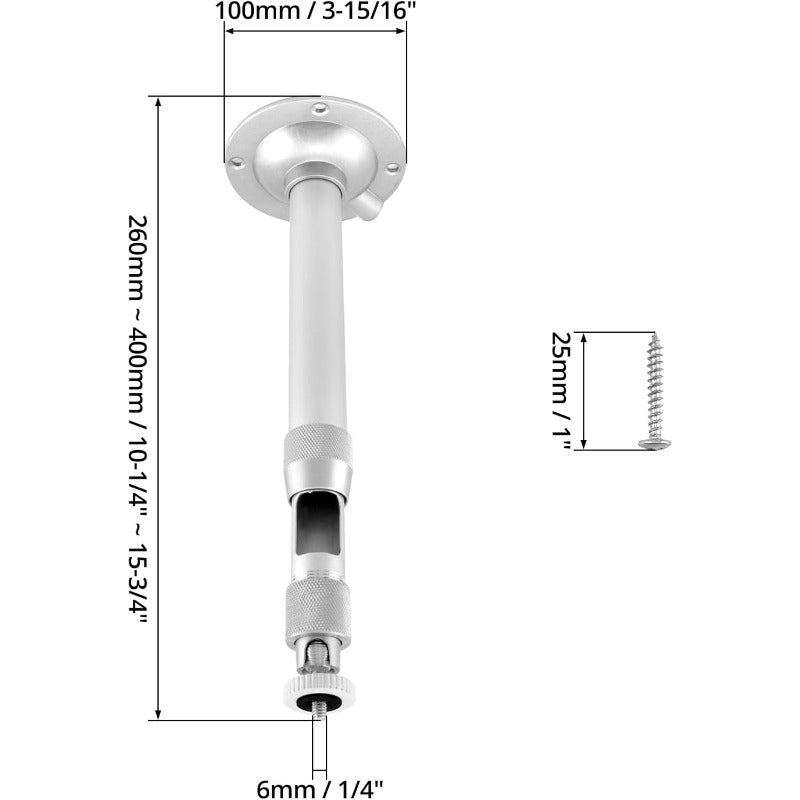 1pc Universal Telescopic Surveillance Camera Bracket | Adjustable Metal Pole, Suitable for Mini Projectors, Digital Cameras, Camcorders