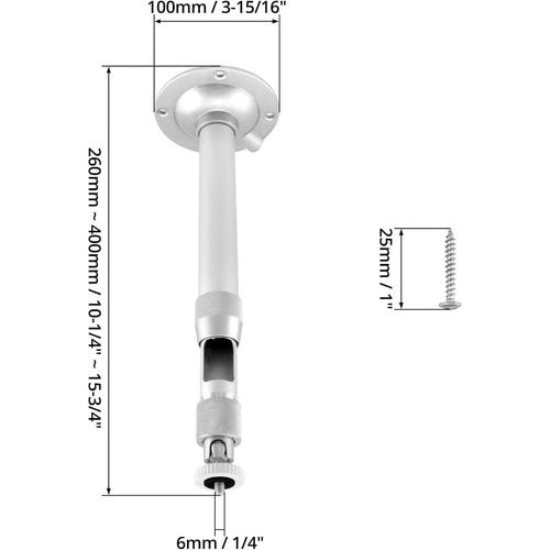 1pc Universal Telescopic Surveillance Camera Bracket | Adjustable Metal Pole, Suitable for Mini Projectors, Digital Cameras, Camcorders