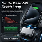 140W Type-C Physical-Disconnect Battery Guard - Auto & Self-Eject Charger, Smart Auto-Stop Charging Accessory for Mobile Smartphones, Laptops, Tablets, Anti-Overcharge Tech for Safe Overnight Use, Gift for Chargeable Devices