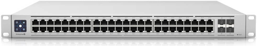 Ubiquiti 48-Pt Managed Switch Enterprise, 2.5Gb PoE+ Ports, 320Gb/s Switching, 4x 10Gb SFP+, 720W Budget, Layer 3 Features | USW-Enterprise-48-PoE
