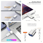 8pcs USB Type-C Adapter Set | USB-C to Lightning, Micro USB to USB-C, USB OTG, USB-C Male to USB 3.0 Female Adapters for Quick Charging and Data Transfer on Laptops and Phones