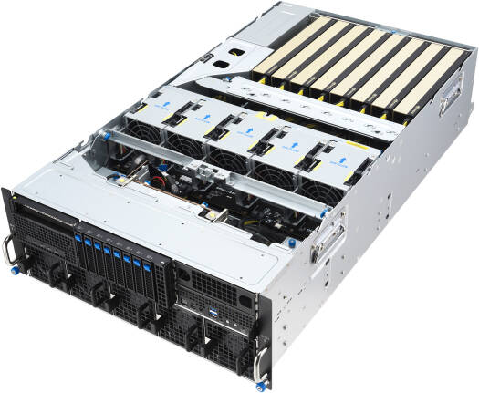 AI PRO AMD EPYC 4U Server - 2 EPYC 9655 (96C/192T), 8 NVIDIA RTX Pro 6000 Blackwell 96GB, 1TB DDR5 RAM, 4TB NVMe Gen5 + 15TB SAS SSD, 4 3200W PSU, Dual 10GbE LAN