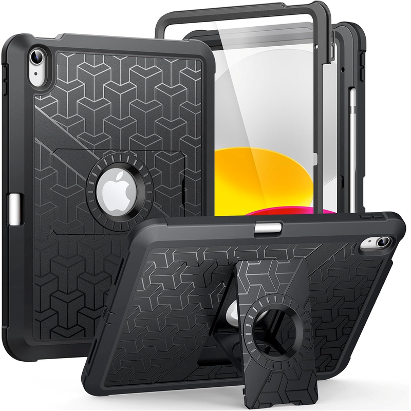 Bumper Silicone Tablet Case For iPad 10th Generation 10.9 inch 2026 Cover Built in Folding Kickstand