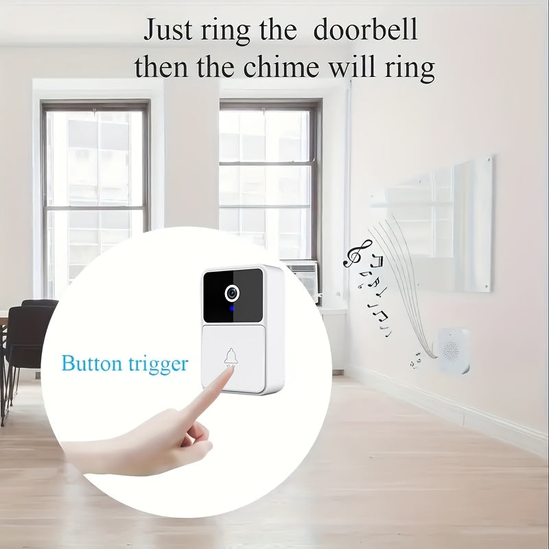 LUMIVAULT Smart Wireless Doorbell X3PRO - Triple-in-One Doorbell/Surveillance System with Night Vision, 2-Way Audio, Built-in Hotspot & Cloud/Stored Recording Suitable for Peepholes, Doorbells, Cameras