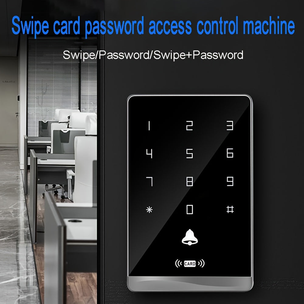 KaisoTech Commercial Door Access Control: 1600 User Swipe/Password Door Lock with ID Card Reader and Doorbell