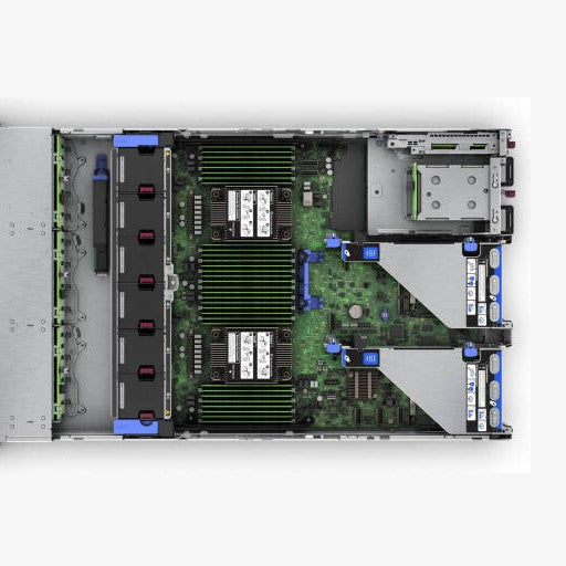 HPE ProLiant DL380 Gen11 Server, 2x Intel Xeon Silver 4510, 128GB RAM, 2x 480GB + 6x 2.4TB SAS, Broadcom BCM5719 Ethernet 1Gb 4-port, MR408i-o Gen11, 2x 1000W | P71674-425-2U