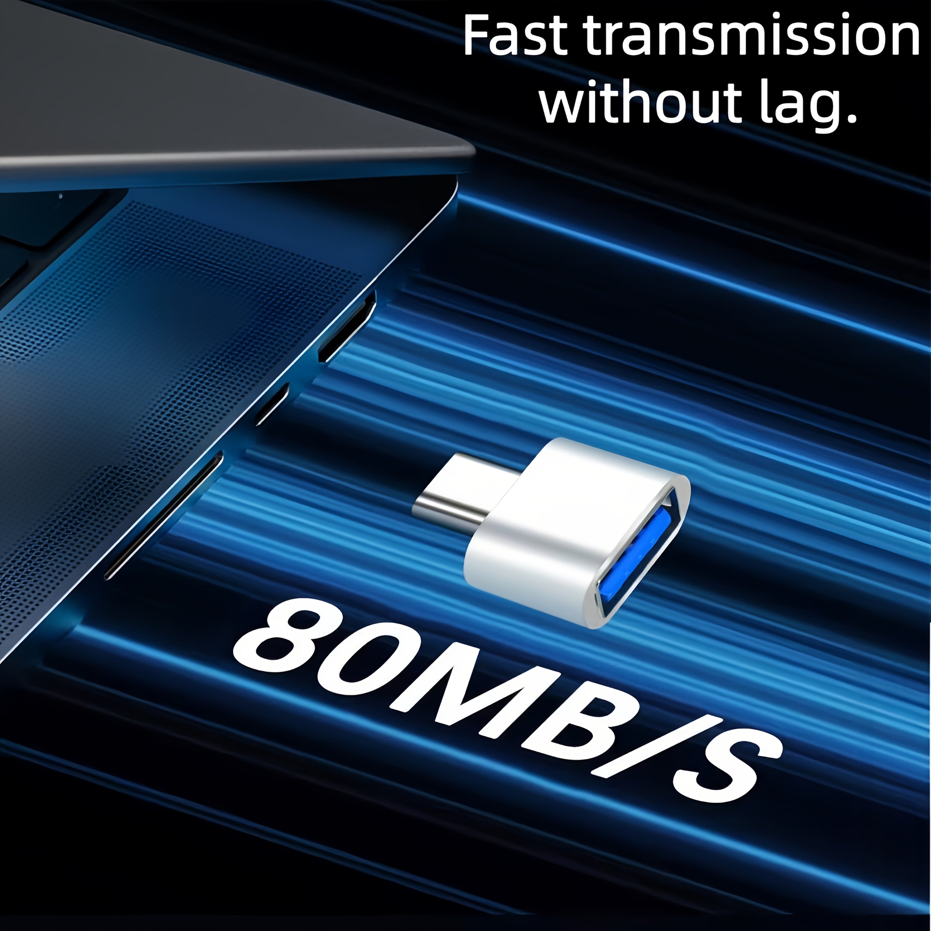 8pcs USB Type-C Adapter Set | USB-C to Lightning, Micro USB to USB-C, USB OTG, USB-C Male to USB 3.0 Female Adapters for Quick Charging and Data Transfer on Laptops and Phones