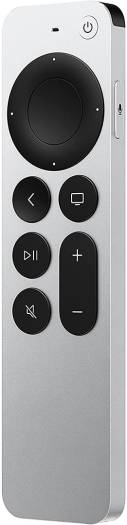 Apple TV Siri Remote 3rd Generation, Touch-Sensitive Circular Clickpad, Siri Button for Voice Control, USB-C Charging Port, Compatible with Apple TV 4K, Silver | MNC73AM/A