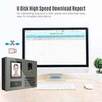 Biometric Face & Fingerprint Attendance Machine with Large TFT Screen, Dual-Camera System, Fast Identification Suitable for Office,, - Fingerprint Scanner, Face Recognition Device, Data Output & Large Storage Capacity