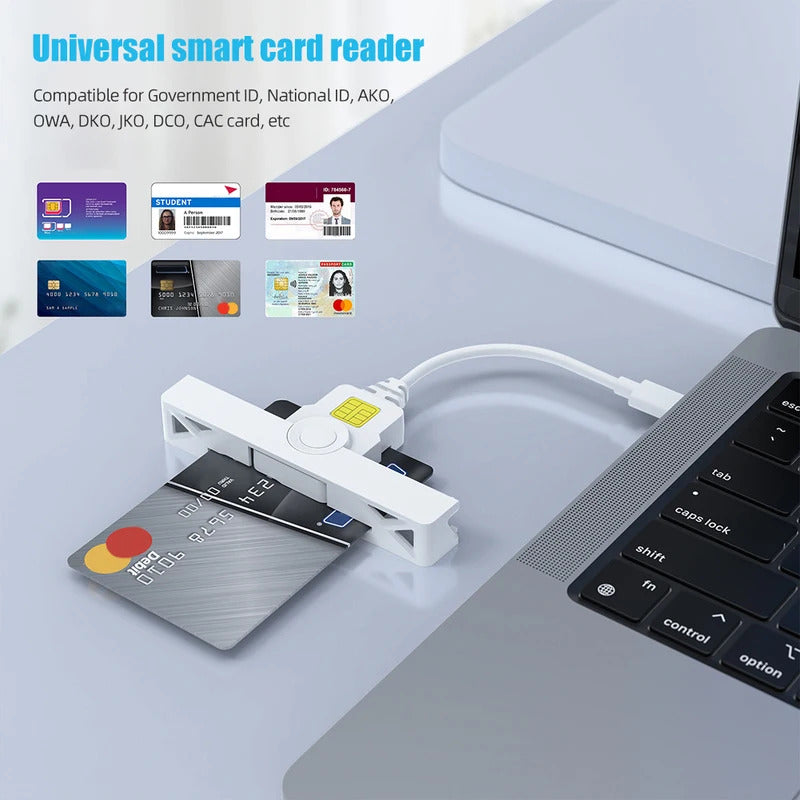 Usb/Type-C Common Access Card Reader for CAC, SIM Cloner, Declaration/Id/Phone for Laptop And PC