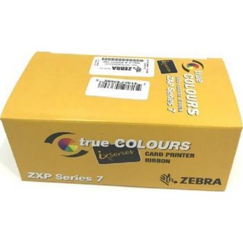 Zebra Card Printer Color Ribbon, For ZXP / IX Series 7 YMCKO, 250 Images Single Side Printing, Overlay Panel | 800077-740EM