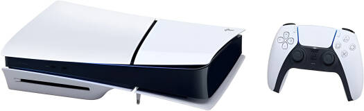 Sony PlayStation 5 Slim Standard Edition Console, Detachable Disk Drive, Support 4K @ 120Hz, x86-64-AMD Ryzen Processor, AMD Radeon RDNA 2 GPU, 16GB RAM, 1TB SSD Storage, INTL Ver, White | CFI-2000