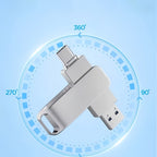 Ultra Fast Dual Interface USB Flash Drive - Type-C&Usb 2.0, Compatible with Mobile Phones And Computers, High-Speed Data Transfer, Lightweight And Portable, Suitable for Business, Office And Entertainment, with Capacities of