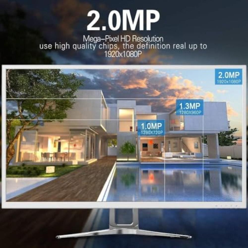 Napco Security Camera 1080P Hd Cctv Surveillance System Kit Np-6604S For Home And Office | 4Ch Dvr-4 Outdoor Bullet Cameras, Hard Disk, 15 Meters Cable X 4, Night Vision, Android And Ios App