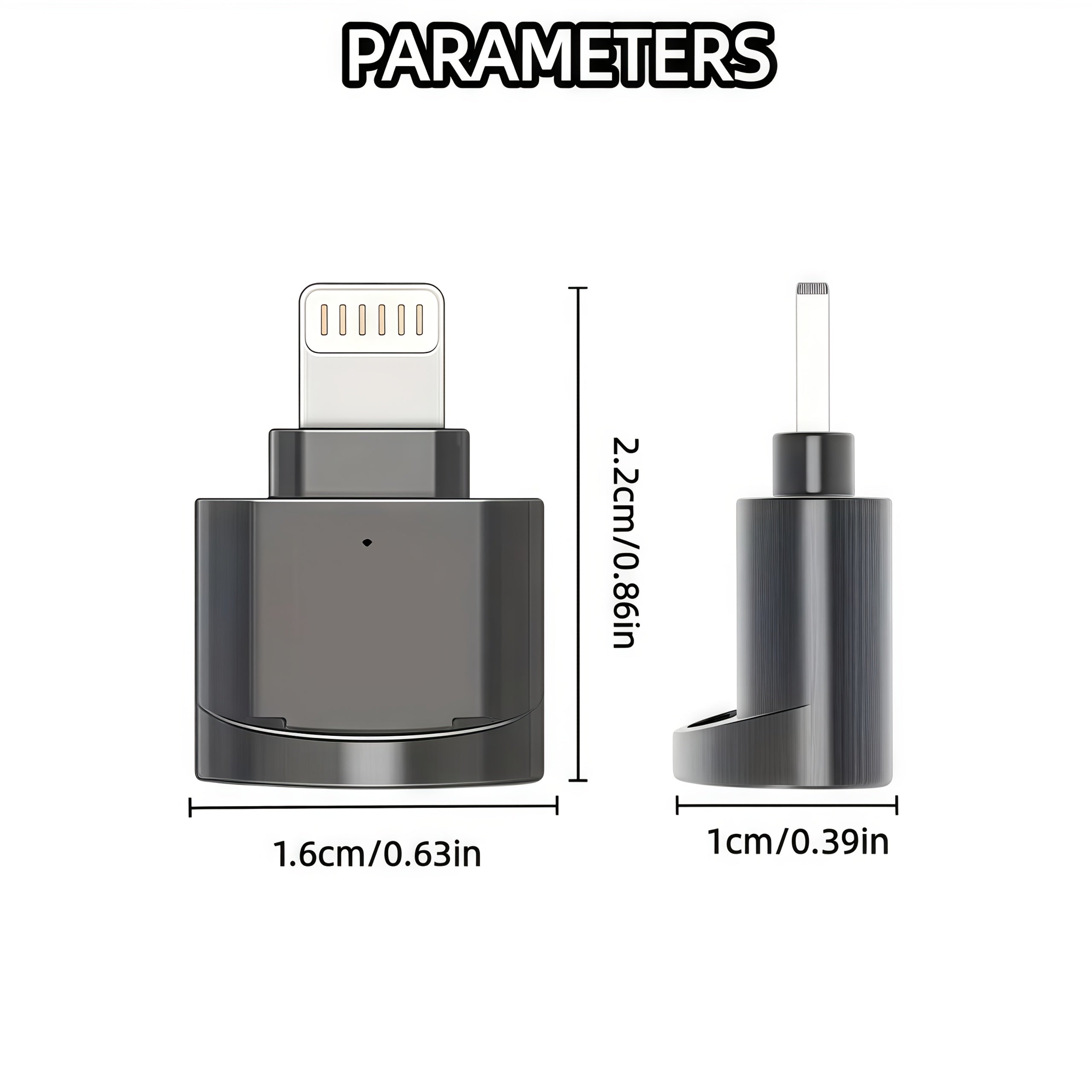 Lightning Card Reader, Compatible with iPhone 14/13/12 and iPad, 8-Pin Lightning OTG Port, Supports SD/TF Card Storage Expansion