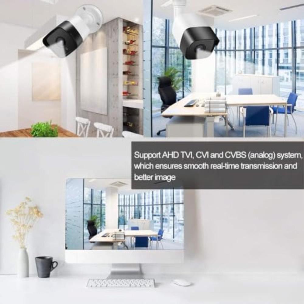 Napco Security Camera 1080P Hd Cctv Surveillance System Kit Np-6604S For Home And Office | 4Ch Dvr-4 Outdoor Bullet Cameras, Hard Disk, 15 Meters Cable X 4, Night Vision, Android And Ios App