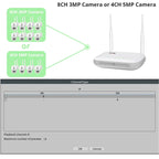 Mini WiFi NVR 8CH 3MP 4CH 5MP H.265 Wireless Network Video Recorder For 5MP WIFI Surveillance Security Camera Onvif Compatible