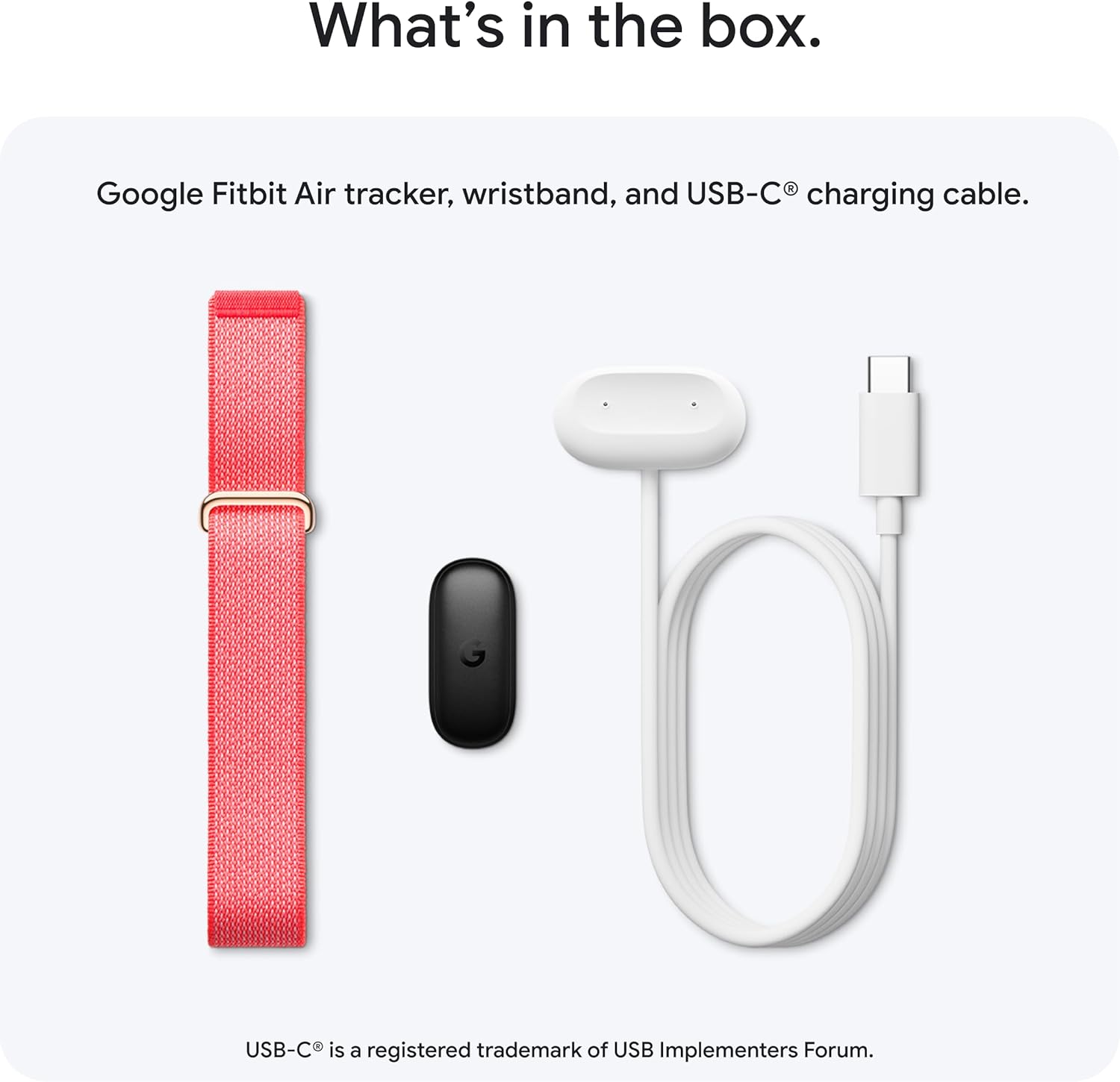 Google Fitbit Air - Screenless Activity Tracker with Fitness, Heart Rate, and Sleep Tracking - Personalized AI-Powered Coaching - Up to 7 Days’ Battery Life - Works with iOS and Android - Berry