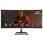 GAMEON GOC34WQHD100VA Curved Gaming Monitor, 34" VA Display, WQHD Resolution