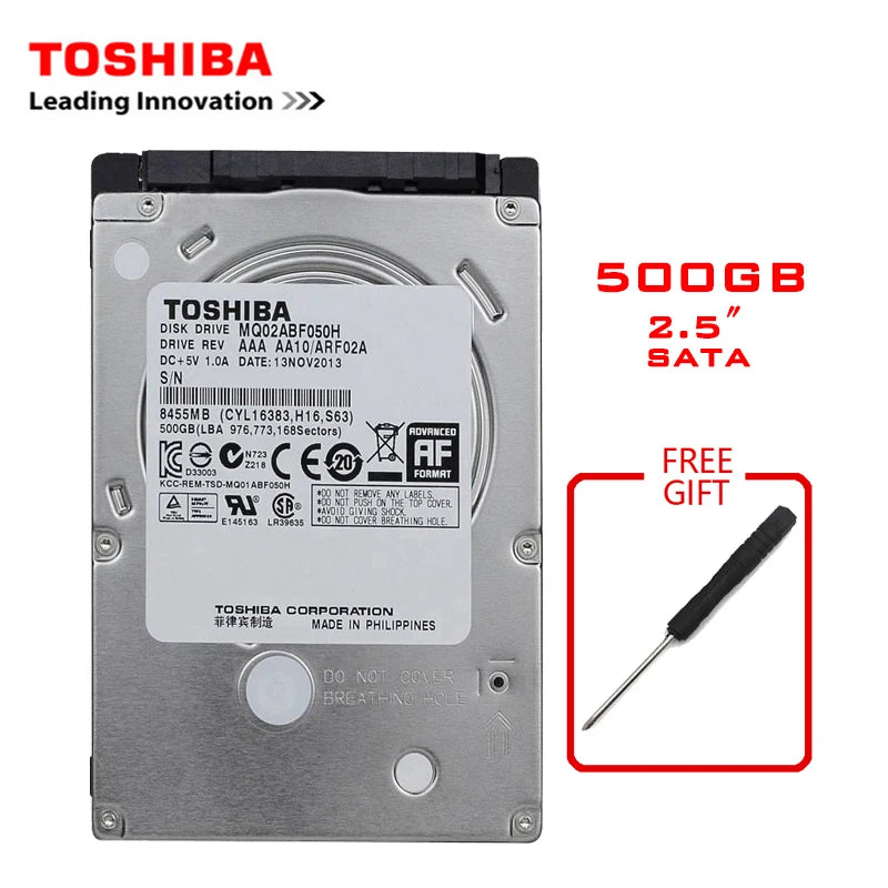 TOSHIBA 320GB 2.5" SATA2 Laptop Notebook Internal 120G 160G 250G 500G 1T 2T HDD Hard Disk Drive 5400-7200RPM disco duro interno