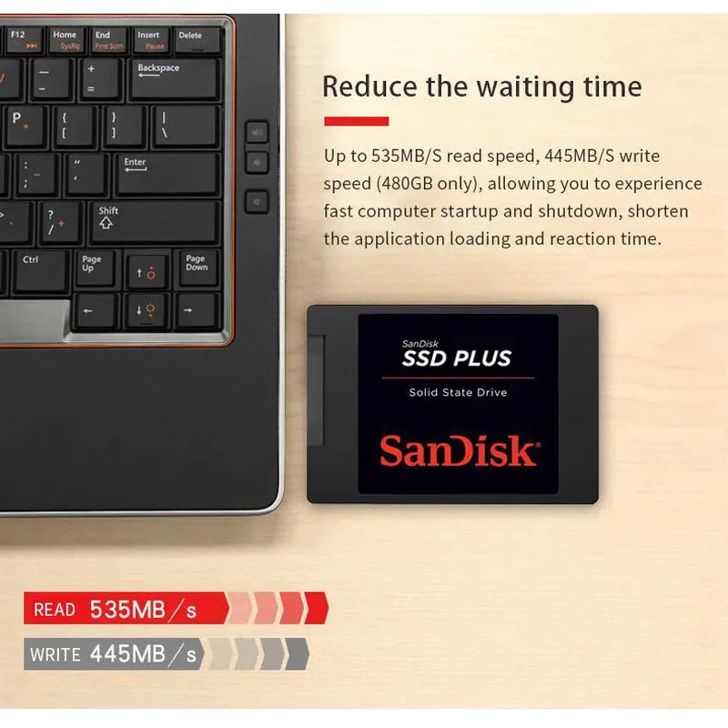 Sandisk SSD Plus 480GB 240GB 1TB 2TB SATA III 2.5" laptop notebook solid state disk HDD Internal Solid State Hard Drive Disk PC