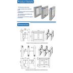 Fitness Center GYM Swing Barrier Swipe RFID Card Face Recognition Fingerprint Access Brushless Motor Swing Turnstile Gate