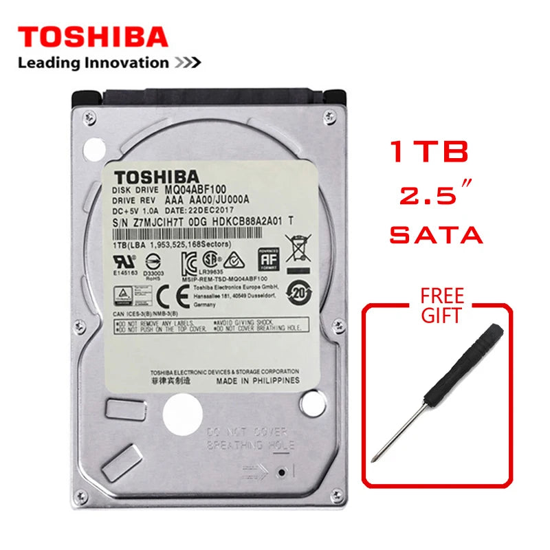 TOSHIBA 320GB 2.5" SATA2 Laptop Notebook Internal 120G 160G 250G 500G 1T 2T HDD Hard Disk Drive 5400-7200RPM disco duro interno