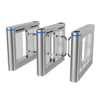Fitness Center GYM Swing Barrier Swipe RFID Card Face Recognition Fingerprint Access Brushless Motor Swing Turnstile Gate