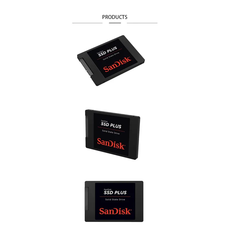 Sandisk SSD Plus 480GB 240GB 1TB 2TB SATA III 2.5" laptop notebook solid state disk HDD Internal Solid State Hard Drive Disk PC