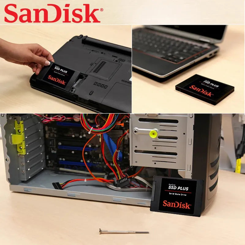 Sandisk SSD Plus 480GB 240GB 1TB 2TB SATA III 2.5" laptop notebook solid state disk HDD Internal Solid State Hard Drive Disk PC
