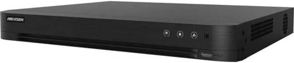 Hikvision 16-ch 1080p 1U H.265 AcuSense DVR, H.265 Pro+ Compression Technology, Up to 1080p @ 15 fps Encoding, 32 Kbps to 6 Mbps Video Bitrate, Up to 8 Network Cameras, Black | iDS-7216HQHI-M2/S