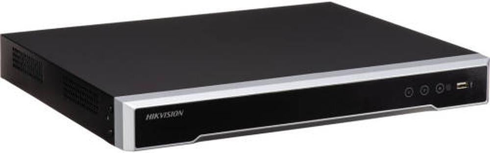 Hikvision 8-ch 1U 8 PoE 8K NVR, Up to 8-ch IP Camera Inputs & 8-ch@8 MP Decoding, 128 Mbps Bandwidth, H.265+, 2 SATA, RJ-45 Ethernet, HDMI /VGA, USB 2.0 / USB 3.0, Black | DS-7608NI-M2/8P