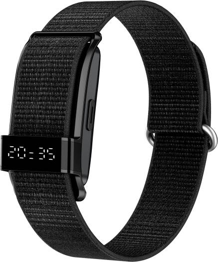 Porodo Trackfit Pro Smart Bracelet Fitness Tracker, Digital Display Activity Tracker, Heart Rate Blood Oxygen Monitor, IP68 Water Resistant Smart Band, Silver | PDS18SL
