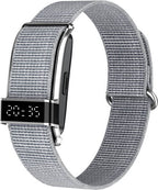 Porodo Trackfit Pro Smart Bracelet Fitness Tracker, Digital Display Activity Tracker, Heart Rate Blood Oxygen Monitor, IP68 Water Resistant Smart Band, Silver | PDS18SL