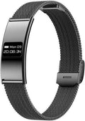 Porodo Trackfit Plus Smart Bracelet Fitness Tracker, Heart Rate, Blood Pressure & Blood Oxygen Monitoring, 120+ Multi-Sport Training, Display App, IPX8 Water Resistant, Black | PDB8BK