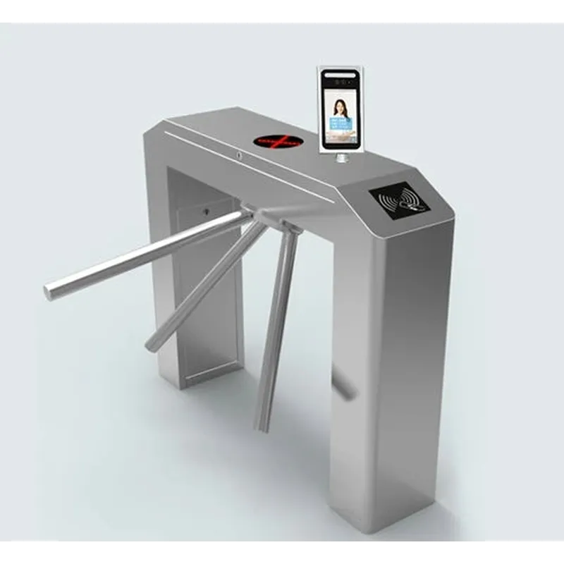 Shenzhen High Quality Turnstile Manufacturer Automatic Security Gate with Thermal Face Recognition Terminal Tripod Turnstile