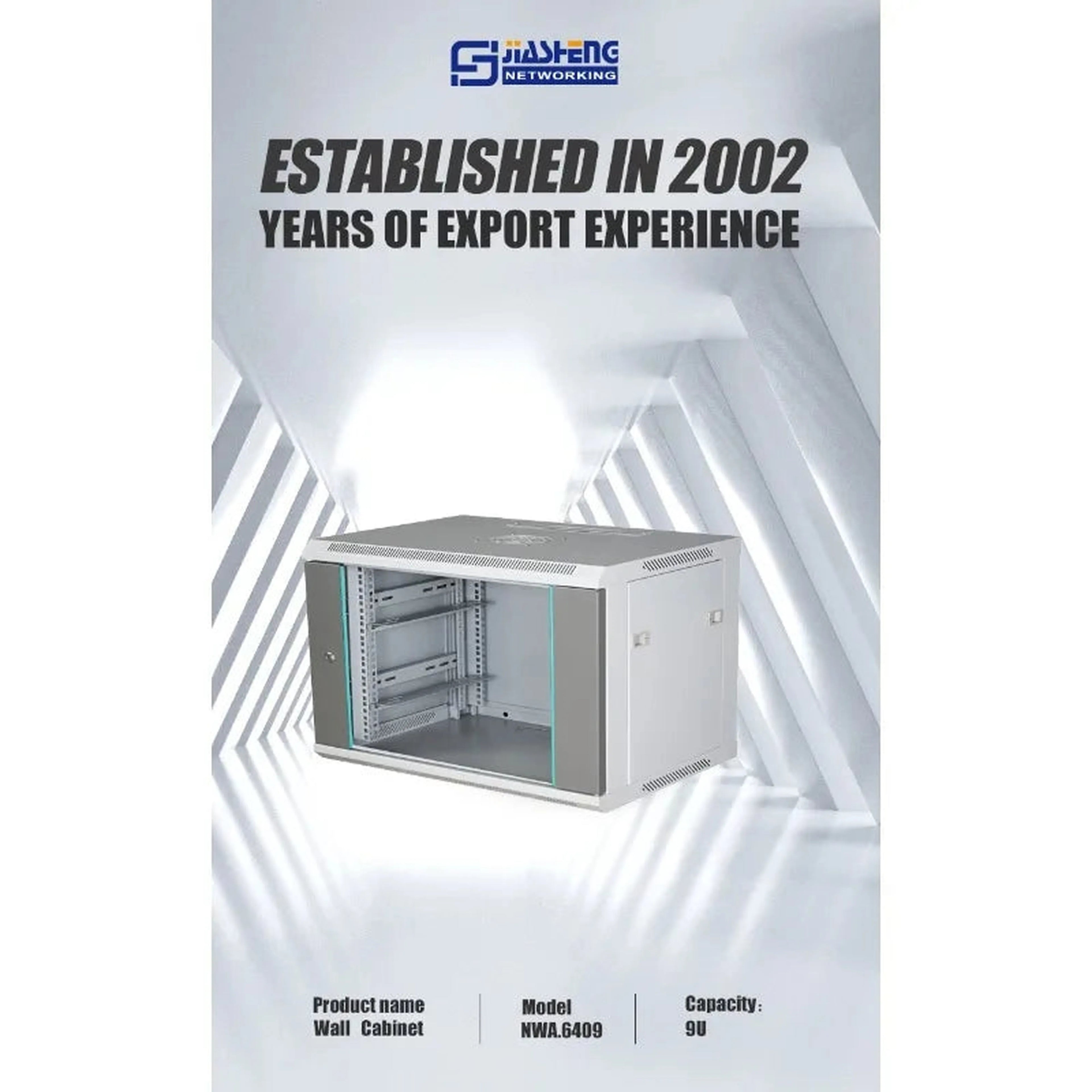 Top-ranking 6U 9U 12U 19 Inch Data Center Server Rack 42U Floor Standing Glass Door Network Cabinet