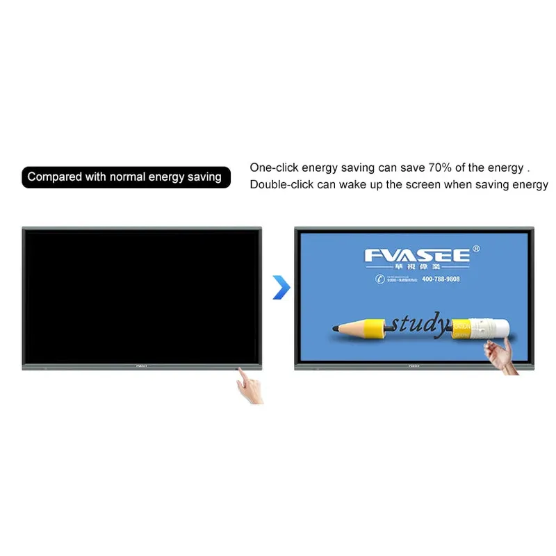 55 65 75 85 86 98 110 inch panel smart board touch screen digital white 8k smart interactive board classroom teaching