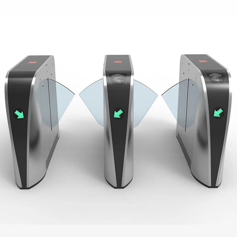 custom.OEM/ODM Access Control System Biometric Face Recognition Flap Barrier Turnstile Gate Access Control with RFID Card Reader