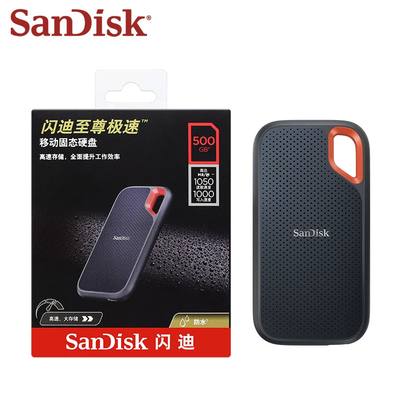 Sandisk Portable SSD E61 USB 3.2 High Speed External Solid State Disk 500GB 1TB 2TB 4TB Original SSD For Laptop Desktop PC