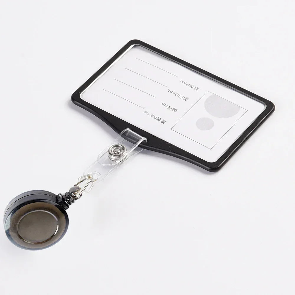 Aluminum Alloy Card Cover Case Women Men Work Name Bank ID Card Holders Business Badge Case Credit Card Badge Case Bag Pouch