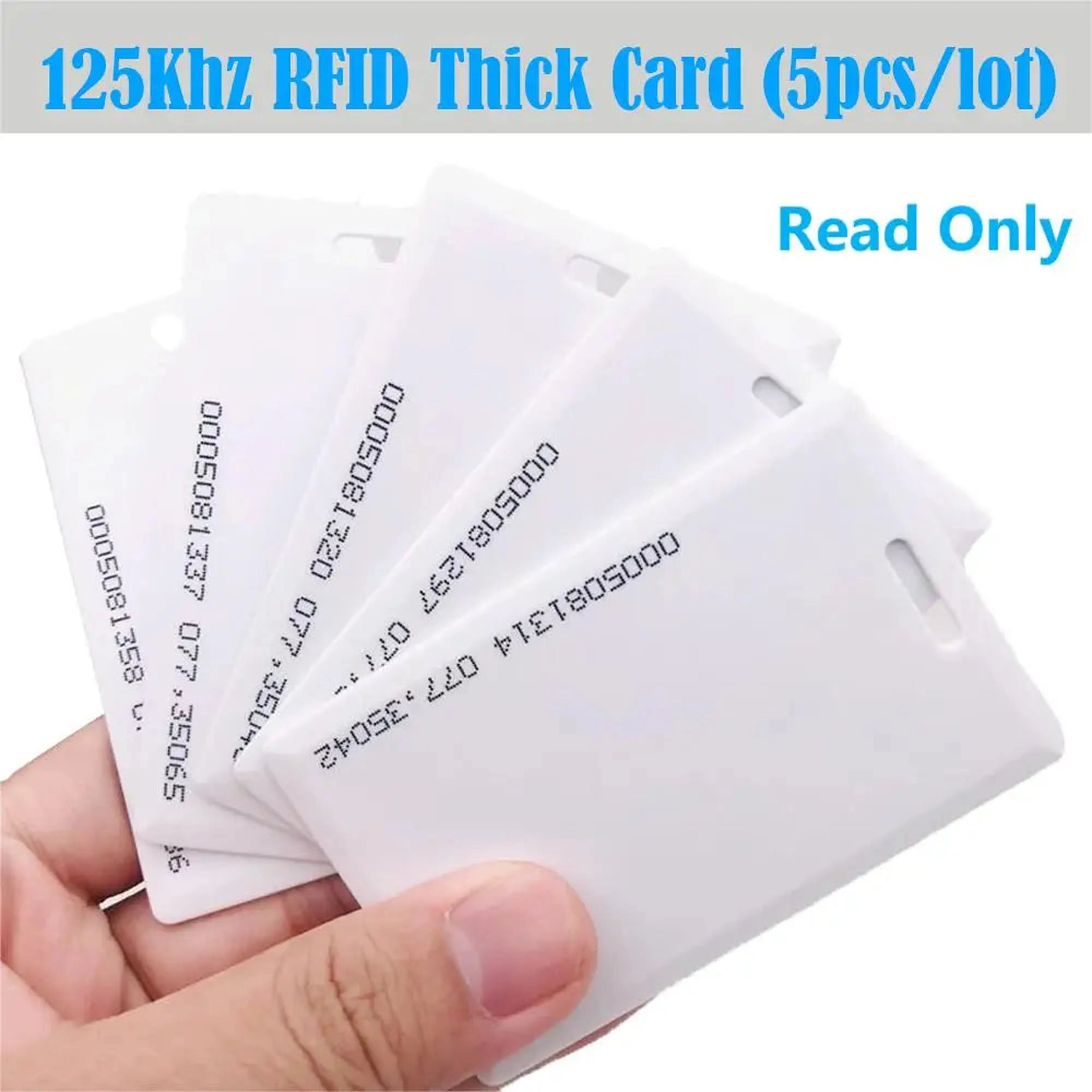 125Khz rfid white card 5pcs/10pcs/100pcs ID White Thick 125KHz TK4100 Keyfobs RFID Waterproof Key Tag Keychain Card