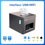 YHD-8390 Thermal Printer,80mm USB/USB+LAN/USB+BT/USB+BT+LAN+WIFI/USB+WIFI ESC/POS Printer, Compatible with Windows/Linux/MAC OS